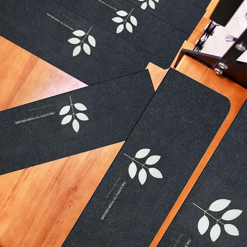 20 x 76 cm Stair Treads for Wood Steps, Non-Slip Carpet Stair Mats (15-Pack), Safety Carpet, Reusable, for Seniors, Children and Dogs, 003, 30 pcs (70 x 22 cm)