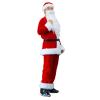 Hanraz Santa Claus Costume for Men, Complete Red Suit Set view 1