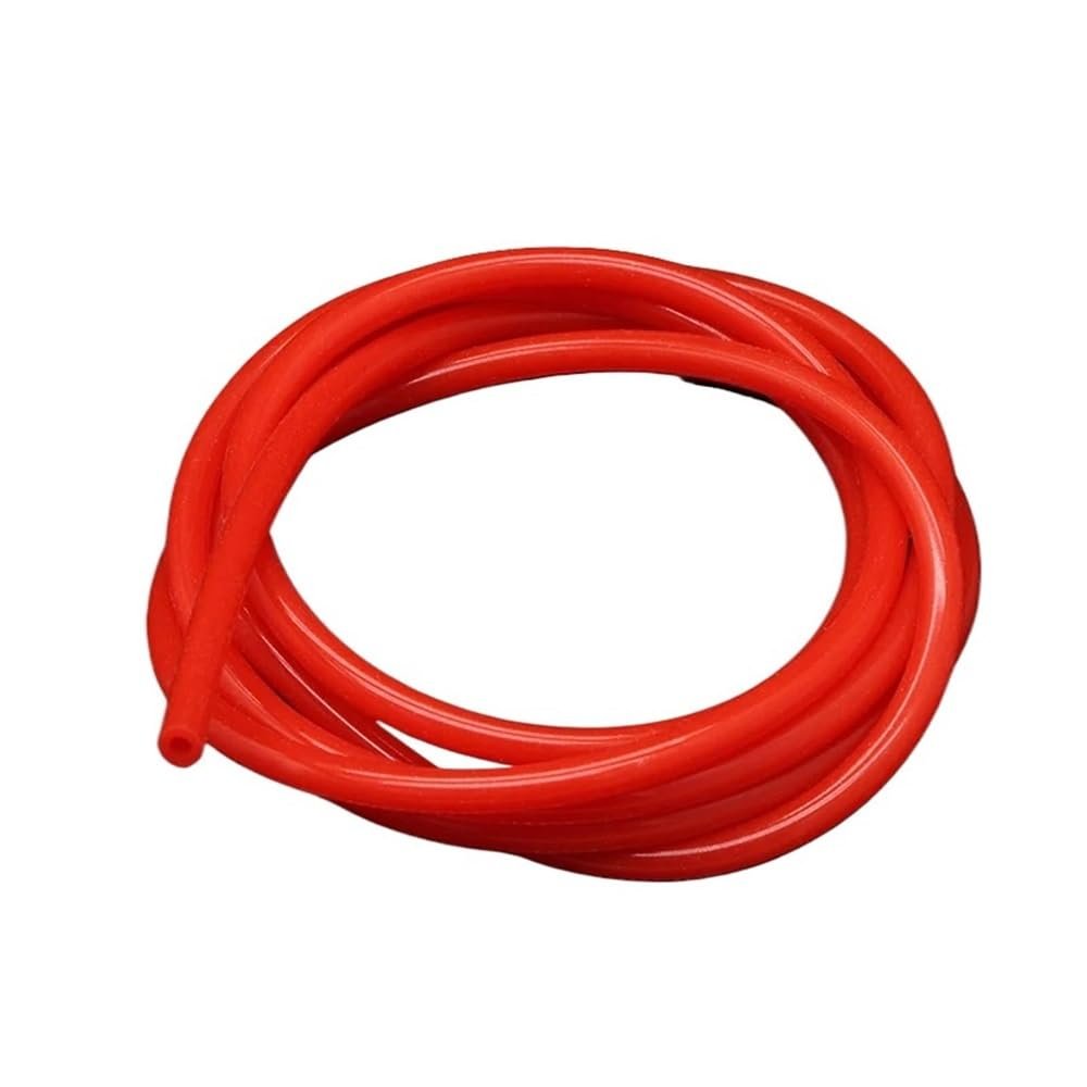 1 m Food-Grade Silicone Hose, Flexible Water Hose, 0.510 mm ID, 116 mm OD, for Drinking Water and Low-Pressure Applications (Red, 5 mm x 7 mm)