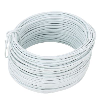 ViaGasaFamido 1.2 mm, 28 m Galvanized Steel Reinforcing Coil for Telecommunications (WHITE)