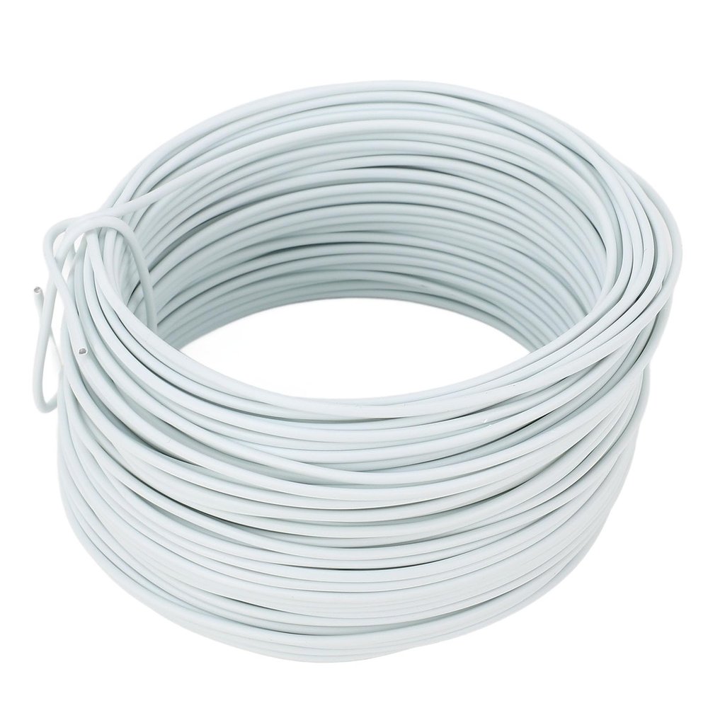 ViaGasaFamido 1.2 mm, 28 m Galvanized Steel Reinforcing Coil for Telecommunications (WHITE)