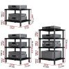 Generic Printer Stand, Multifunctional AV Media Stand, Desktop Video and Audio Rack, Open Entertainment Cabinet with Rubber Feet, TV Stand for Stereo Components (23.6 x 26.1, Multicolor) view 2