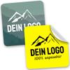25 Personalized Waterproof Stickers with Logo or Photo view 1