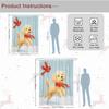 Shower Curtain Set with Golden Doodle Designs, Cute Puppy Curtain, Polyester, 137 x 198 cm view 3