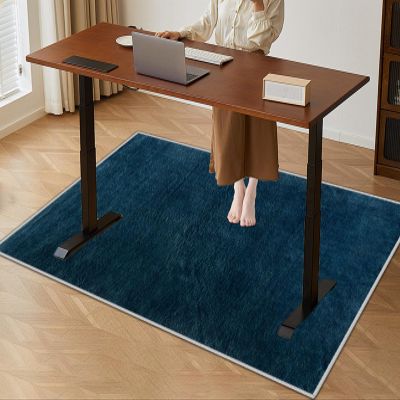 Office Chair Mat 200 x 250 cm, Non-Slip, Scratch-Resistant, Dark Blue