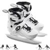 XIUWOUG Adjustable Ice Skates for Kids, Men and Women, Sizes 30–45, White, L 38–41 view 1
