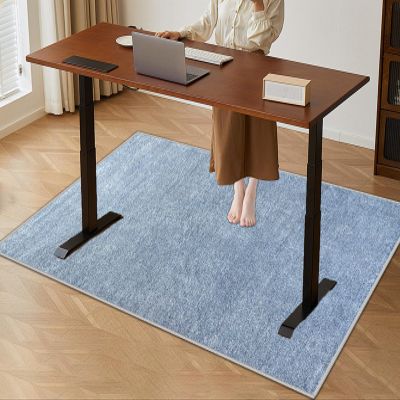 Blue Non-Slip Office Chair Mat, 110 x 160 cm