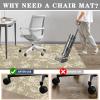 Office Chair Floor Mat, 55 x 71 in, Non-Slip view 4