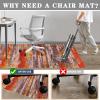 Chair Mat for Hardwood Floors and Carpets, 200 x 300 cm view 4