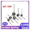 Torsion Spring, 5 Pieces, 65Mn Steel, Small V-Shaped Hairpin Spring, 60/90/120/180° Angles, 1.0 mm Diameter (15 mm, 6 Turns; 20 mm, 5 Pieces; 1.0 mm, 90°) view 2