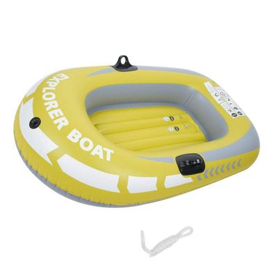 Inflatable Boat Set, Thickened Rowboat for Children, Yellow, One-Person Set
