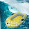 Inflatable Boat Set, Thickened Rowboat for Children, Yellow, One-Person Set view 2