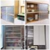 CHZDPP Dustproof Acrylic Sliding Cabinet Doors with Handles, Customizable, 27 x 29 in (69 x 74 cm) view 2