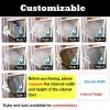 CHZDPP Dustproof Acrylic Sliding Cabinet Doors with Handles, Customizable, 27 x 29 in (69 x 74 cm) view 3