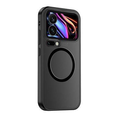 MFAOSHI Magnetic Frosted Translucent Case for Xiaomi 17 Pro Max/17 Pro/17, Black