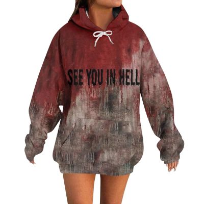 Women's Gothic Medieval Hooded Maxi Dress Halloween Costume