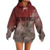 Women's Gothic Medieval Hooded Maxi Dress Halloween Costume view 1