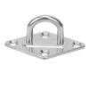 M5 4-Hole Stainless Steel Diamond-Shaped Eye Plate for Boats and Ships view 2