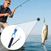 Oshhni Fish Lip Gripper with Scale, Aluminum Alloy, Non-Slip Handle, Blue view 2