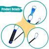 Oshhni Fish Lip Gripper with Scale, Aluminum Alloy, Non-Slip Handle, Blue view 3