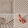 HomebyHome Round Rug 200 cm Beige Boho Bouclé Loop-Pile Scandinavian Style view 2