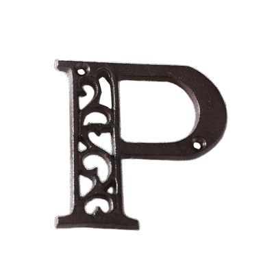 4-Inch House Numbers with Screws, Modern Metal Door Number Sign