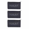Canvas Zipper Tool Bags, Waterproof, 3-Pack, Black view 1