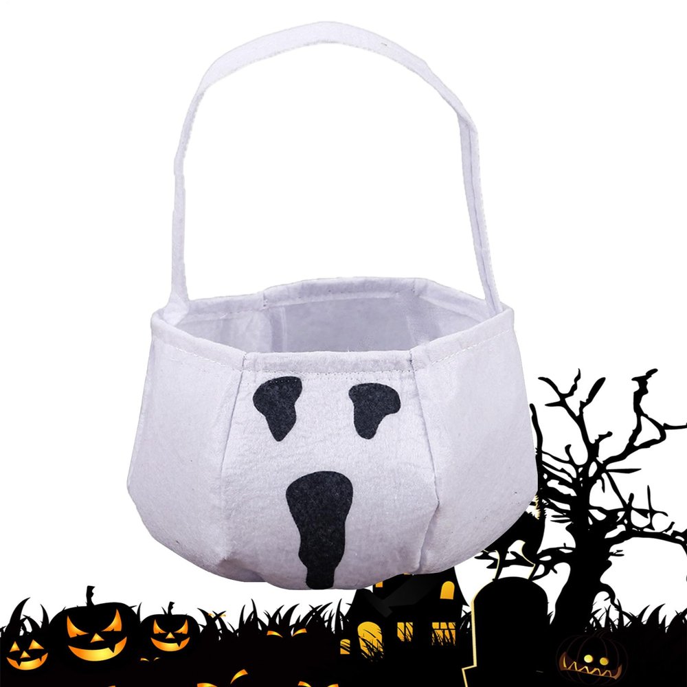 Halloween Tote Bags with Handles, Nonwoven Snack Bags