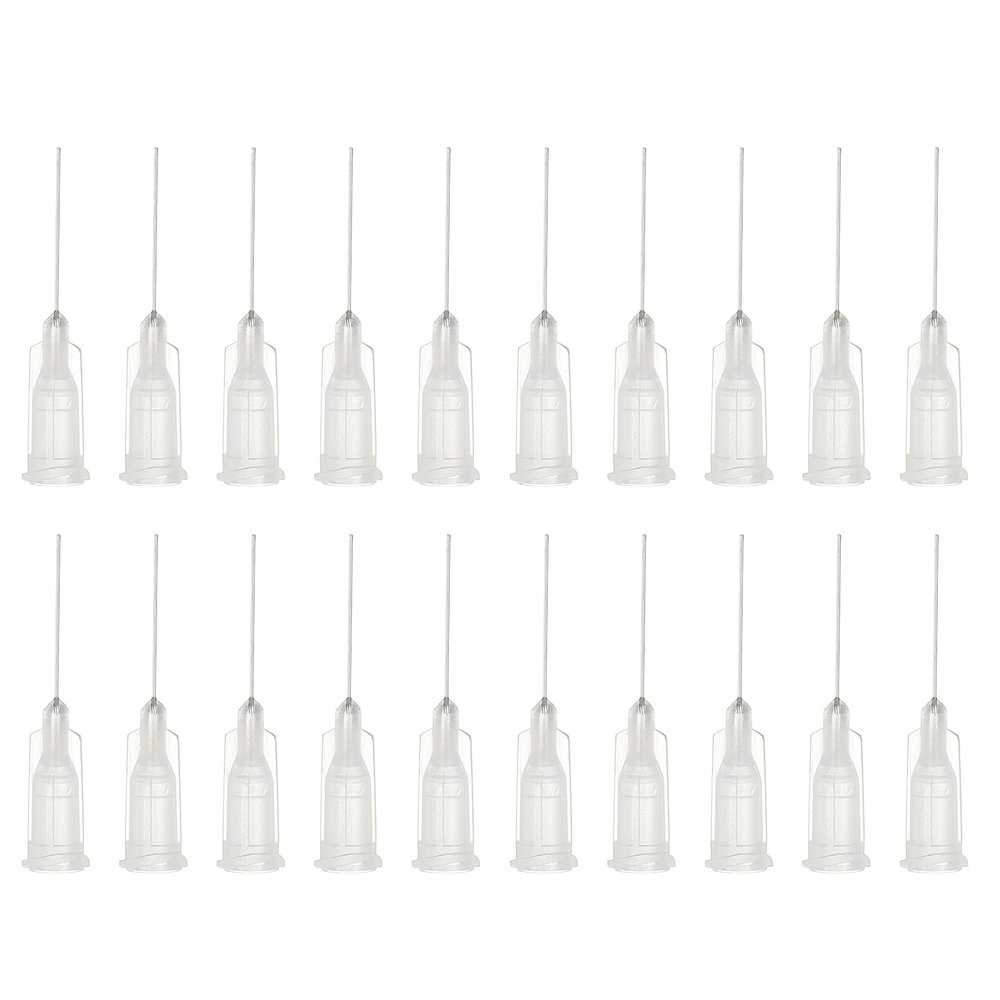 PATIKIL 136 Pcs Blunt Cannulas, 27G x 1 Inch Luer Lock Adhesive Syringe Needles for Rhinestones, Woodworking, Paint, Adhesives, Oil, Ink, Wallpaper, Clear