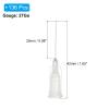 PATIKIL 136 Pcs Blunt Cannulas, 27G x 1 Inch Luer Lock Adhesive Syringe Needles for Rhinestones, Woodworking, Paint, Adhesives, Oil, Ink, Wallpaper, Clear view 2