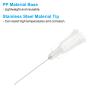 PATIKIL 136 Pcs Blunt Cannulas, 27G x 1 Inch Luer Lock Adhesive Syringe Needles for Rhinestones, Woodworking, Paint, Adhesives, Oil, Ink, Wallpaper, Clear view 3