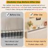 Floating Radiator Shelf, Modern White Metal Design, No Drilling, Adjustable, for 40–120 cm Radiators view 4