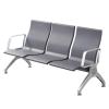 LYUCAYHQ Ergonomic 3-Seat Waiting Room Bench with Armrests, Gray view 1