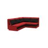 FORNIRO 24 Hugo L Corner Sofa Bed 206 x 165 cm, Red/Black view 4