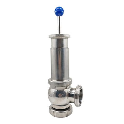 zorfar DIN/SMS Union Nut Safety Pressure Relief Valve, 0–6 bar, DN40