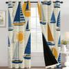 Nautical Sailboat Blackout Curtains with Grommets, 2-Piece Set, 300 x 140 cm view 1