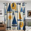 Nautical Sailboat Blackout Curtains with Grommets, 2-Piece Set, 300 x 140 cm view 3