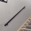 Whnoorher Modern Black Wall-Mounted Stair Handrail, 30 cm–6 m view 1