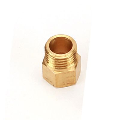 Copper 90-Degree Elbow Pipe Fitting, Brass 1/4" BSP Male-to-Female Threaded T-Elbow Nipple Water/Gas Adapter