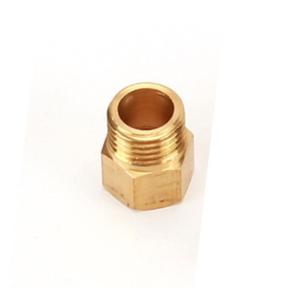 Copper 90-Degree Elbow Pipe Fitting, Brass 1/4" BSP Male-to-Female Threaded T-Elbow Nipple Water/Gas Adapter