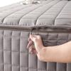Quilted Zippered Mattress Cover, Mattress Protector, Light Gray, 160 x 200 x 35 cm view 1