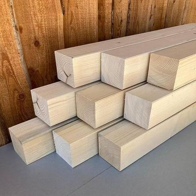 KVH Nsi Spruce Planed Square Timber 10 x 10 cm, 350 cm Long, 5 Pieces