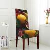 Removable Dining Chair Covers with Grapefruit-Lemon Print view 3