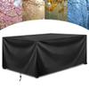 230 x 100 x 74 cm Garden Furniture Cover, Waterproof Winter Protection, 420D Oxford Fabric, Black view 1