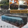 230 x 100 x 74 cm Garden Furniture Cover, Waterproof Winter Protection, 420D Oxford Fabric, Black view 2