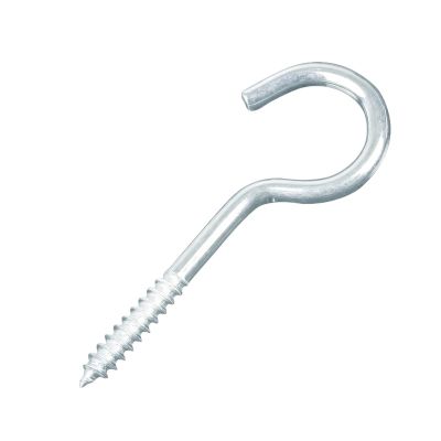 10-Pack Screw Hooks, Blue Zinc-Plated Steel, 1016#, Heavy-Duty, 31.62 mm Length