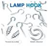 10-Pack Screw Hooks, Blue Zinc-Plated Steel, 1016#, Heavy-Duty, 31.62 mm Length view 3