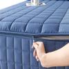 Quilted Zippered Mattress Cover, Mattress Protector, Customizable, Navy Blue, 135 x 190 x 20 cm view 1