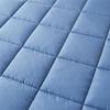 Quilted Zippered Mattress Cover, Mattress Protector, Customizable, Navy Blue, 135 x 190 x 20 cm view 4