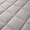 Zippered Mattress Cover - Quilted Mattress Protector, Customizable for All Sizes (Light Gray, 80 x 160 x 40 cm) view 4